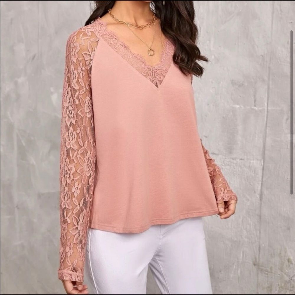 Kara and Kate Beautiful Lace Shirt